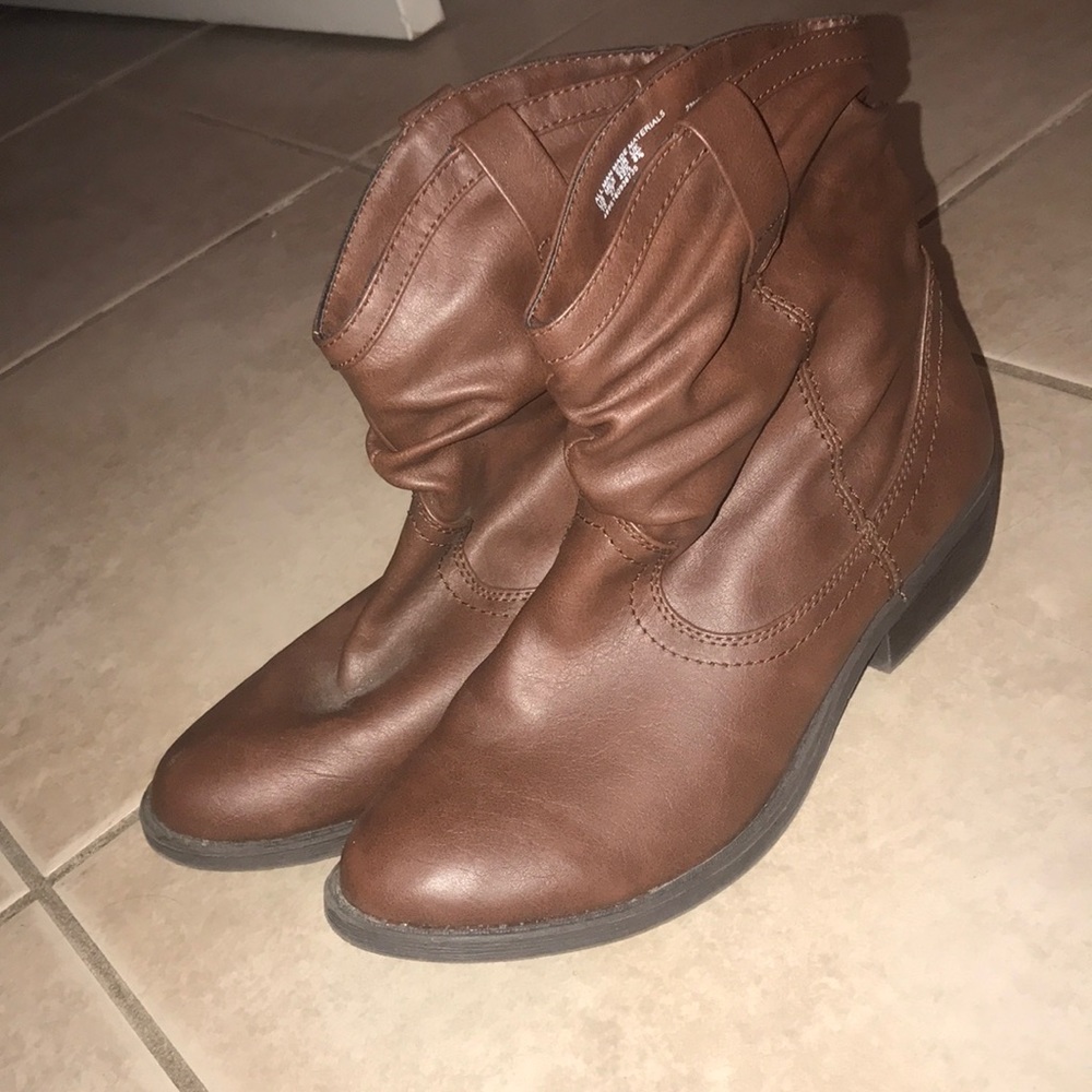 BROWN ANKLE LENGTH BOOTS